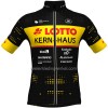 Set Fietsshirt + Korte Koersbroek 2022 Lotto-Kern Haus Geel Zwart